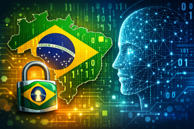 Ilustração sobre LGPD e biometria facial